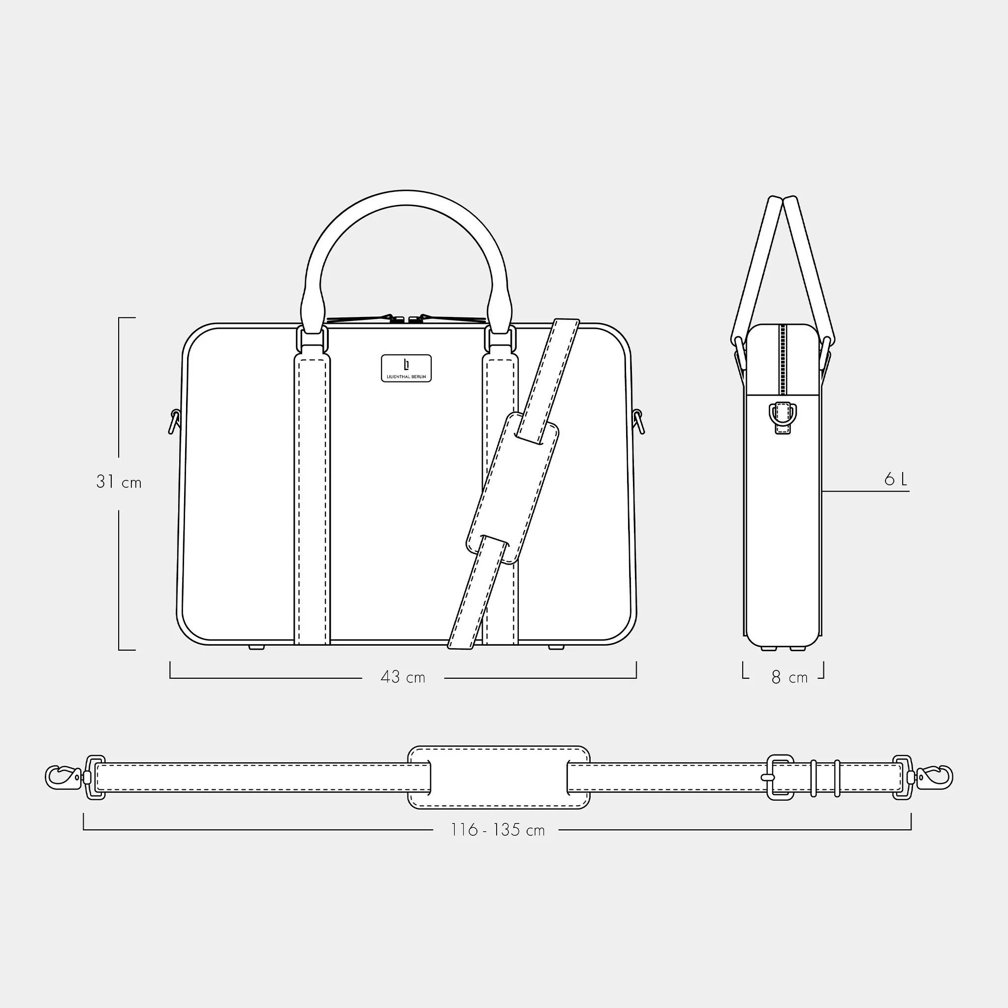 Virtuoso Classic Briefcase – Khaki - Image 7