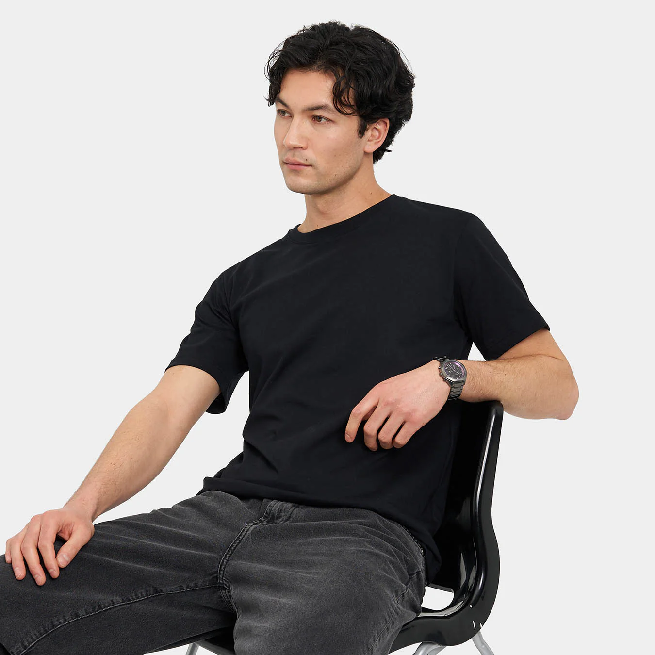 Circular T-Shirt – Black - Image 6