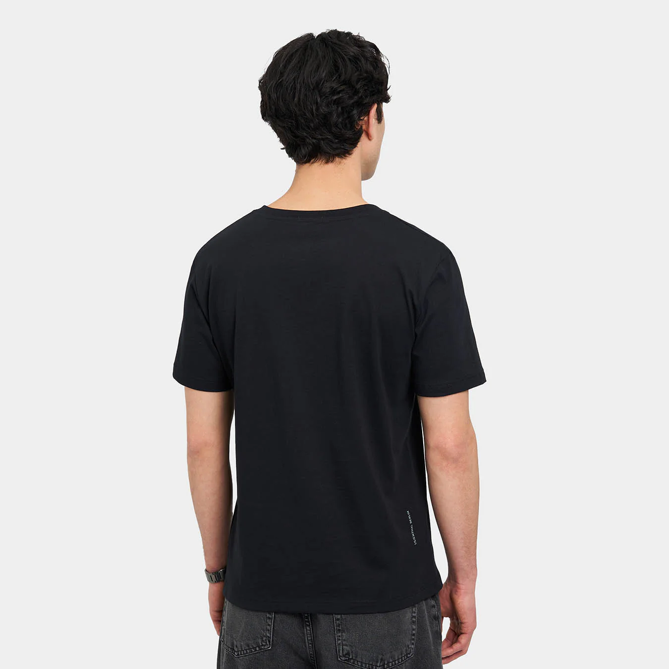 Circular T-Shirt – Black - Image 8